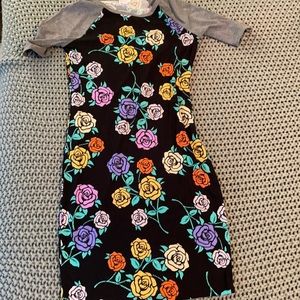 Floral Lularoe dress Beauty and the Beast vibes